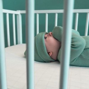 (V) Lodger Beanie Ciumbelle bērnu cepurīte  Silt green  12-24 mēn. BE 080_12-24 9