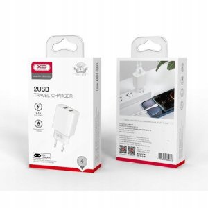 XO CE02C Mobilo telefonu ladetajs 2xUSB 2.1A 4