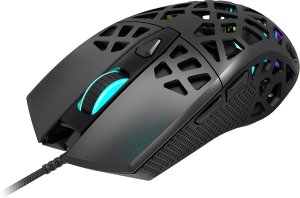 Puncher GM-20 High-end Gaming Mouse with 7 programmable buttons  Pixart 3360 optical sensor  6 levels of DPI and up to 12000  10 million tim 1