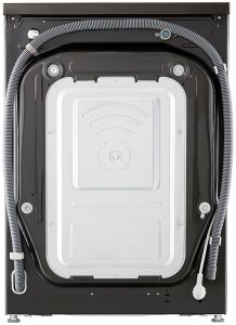 LG F4DR711S2BA 11/6 kg  dzilums 56.5 cm  1400 apgr/min.  melna 15