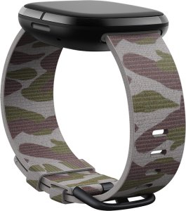 Fitbit Sense & Versa 3  Woven Band  Large  kamuflaza - Siksnina pulkstenim 1