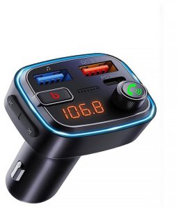 Kenner FT-627  Bluetooth  USB-C  USB QC 3.0  melna - FM modulators 1