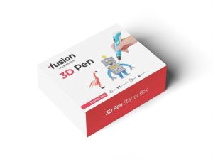 Fusion 3D drukas pildspalva  figūru žurnāls  5m x 22 krāsas no PLA materiāla  dāvanu kaste 3