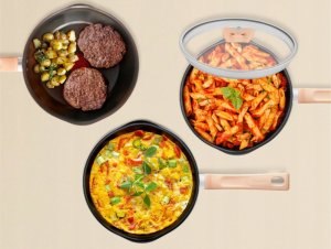 Patelnia Tefal One Pick Pot 24 cm czarny Głęboka patelnia do smażenia 11