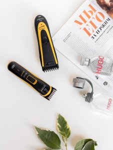 Maszynka do włosów GAMA GA.MA GC542 + GT527 0.8-24 mm czarny/żółty - Zestaw maszynek do włosów 2