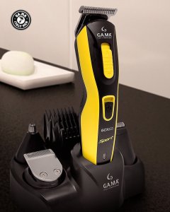 GA.MA  GCX623 Sport  melna/dzeltena - Matu griezamas masinas komplekts 8