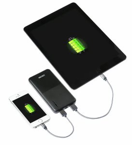 Grixx Powerbank 10000mAh Micro USB & USB-C Black 2