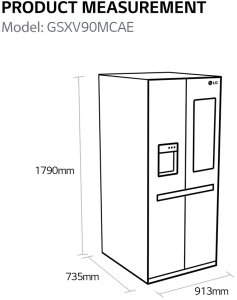 Fridge LG GSXV90MCAE 1