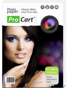 Procart glancets fotopapirs A4 260g/m2 20 lapas 1