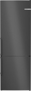 Bosch  NoFrost  440 L  augstums 203 cm  melna - Ledusskapis 1