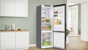 Lodówka LG Bosch  NoFrost  440 L  augstums 203 cm  melna - Ledusskapis 3