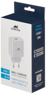 MOBILE CHARGER WALL/WHITE PS4101 W00 RIVACASE 18