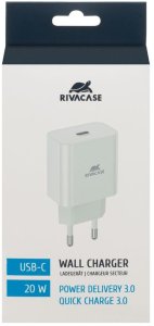MOBILE CHARGER WALL/WHITE PS4101 W00 RIVACASE 20