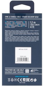 Kabel USB RivaCase USB-C - USB-C 1.2 m Szary (PS6105GR12) 6