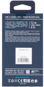 Kabel USB RivaCase USB-C - USB-C 1.2 m Niebieski (PS6105BL12) 6