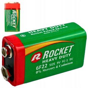 Rocket Rocket 6F22-1AA (9V) Celofana iepakojuma 1gb 10