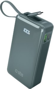 SBS LCD Power Bank  10000  mAh  zila - Portativais barosanas avots 1