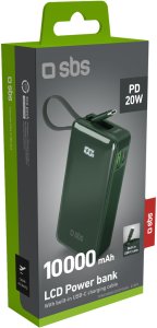 Powerbank SBS Mobile SBS LCD Power Bank 10000 mAh zielony - przenośny bank energii 8