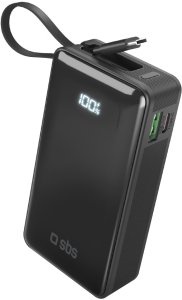 SBS LCD Power Bank  10000  mAh  melna - Portativais barosanas avots 4