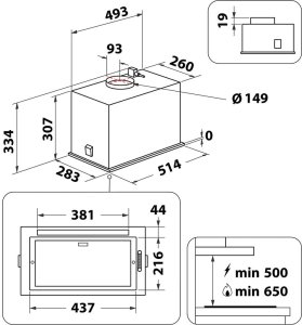 Okap Whirlpool WCT364FLBX 3