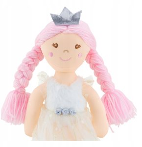 Lalka szmaciana szmacianka przytulanka srebra księżniczka Lily 38 cm 2