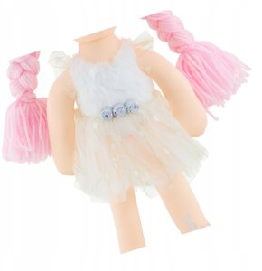 Lalka szmaciana szmacianka przytulanka srebra księżniczka Lily 38 cm 3