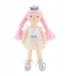 Lalka szmaciana szmacianka przytulanka srebra księżniczka Lily 38 cm 6