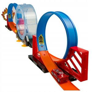 Tor wyścigowy trzy pętle dla samochodzików autka 3+ napęd pojazdy 269 cm 2