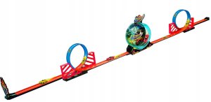 Tor wyścigowy trzy pętle dla samochodzików autka 3+ napęd pojazdy 269 cm 9