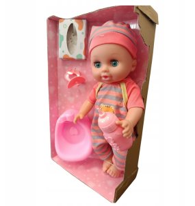 Lalka bobas jak żywa interaktywna akcesoria duża mówi ubranko siusiająca 4