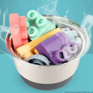 Klocki gumowe miękkie sensoryczne konstrukcyjne duże zestaw 60 szt 4