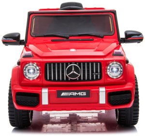 Auto na akumulator Mercedes G63 napęd 4x4 2 silniki skóra radio dla dzieci 3