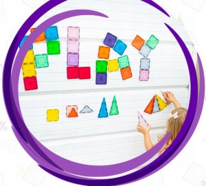 PICASSO TILES Klocki magnetyczne konstrukcyjne 101 elementów duży zamek 14