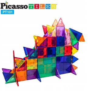 PICASSO TILES Klocki magnetyczne konstrukcyjne 101 elementów duży zamek 3