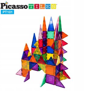 PICASSO TILES Klocki magnetyczne konstrukcyjne 101 elementów duży zamek 4