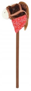 Hobby Horse miękka głowa konia koń na kiju rży 68 cm dźwięki galopu plusz 8
