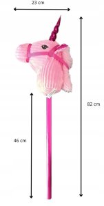 Hobby Horse miękka głowa konia koń na kiju rży 82 cm dźwięki galopu plusz 2