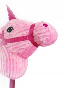Hobby Horse miękka głowa konia koń na kiju rży 82 cm dźwięki galopu plusz 5