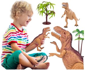 SMILY PLAY Dinozaur świeci ryczy tyranozaurus rex 2