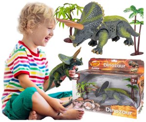 SMILY PLAY Dinozaur duży świeci ryczy triceratops 1