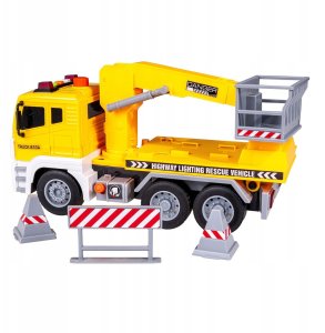 POJAZD AUTO CIĘŻARÓWKA Z WYSIĘGNIKIEM KOSZEM 1:12 3