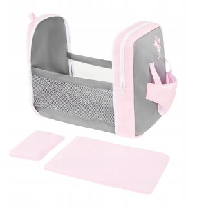 Lalka bobas miękka jak żywa duża nosidełko łóżeczko pościel gratis 3