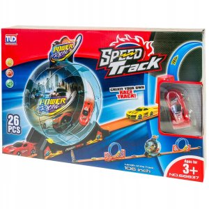 Tor wyścigowy 3 pętle dla samochodzików autka 269 cm 3+ 8