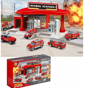 STACJA BENZYNOWA STRAŻ POŻARNA STRAŻAK AUTA 2