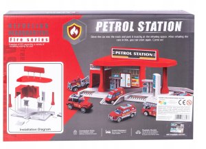 STACJA BENZYNOWA STRAŻ POŻARNA STRAŻAK AUTA 5