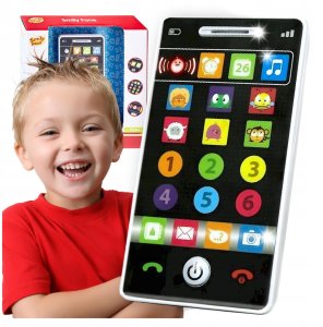 Smartfon zabawka dla dzieci telefon interaktywny dotykowy mówi nauka 1