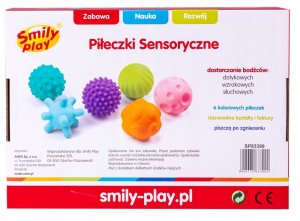Piłki piłeczki sensoryczne edukacyjne miękkie dla niemowląt gryzaki 6 szt 11