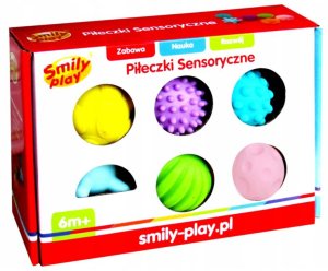 Piłki piłeczki sensoryczne edukacyjne miękkie dla niemowląt gryzaki 6 szt 15