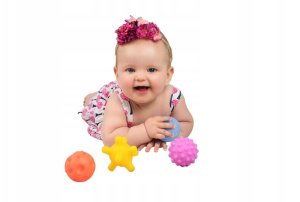 Piłki piłeczki sensoryczne edukacyjne miękkie dla niemowląt gryzaki 6 szt 7