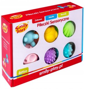 Piłki piłeczki sensoryczne edukacyjne miękkie dla niemowląt gryzaki 6 szt 10